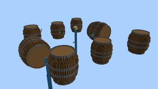 Screenshot of the Minecraft Bedrock Marketplace product Barrels Survival created by Pixelusion.