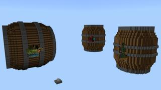 Screenshot of the Minecraft Bedrock Marketplace product Barrels Survival created by Pixelusion.