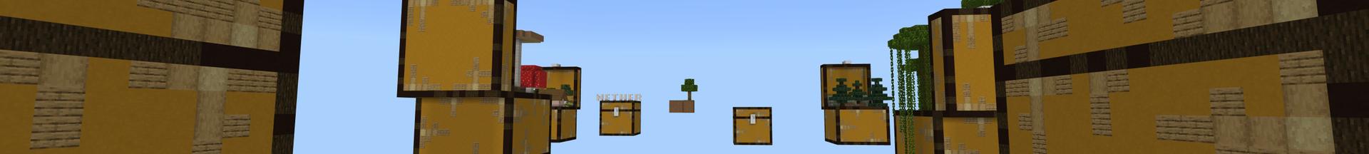 Panorama of the Minecraft Bedrock Marketplace product Better Chest Skyblock created by Pixelusion.