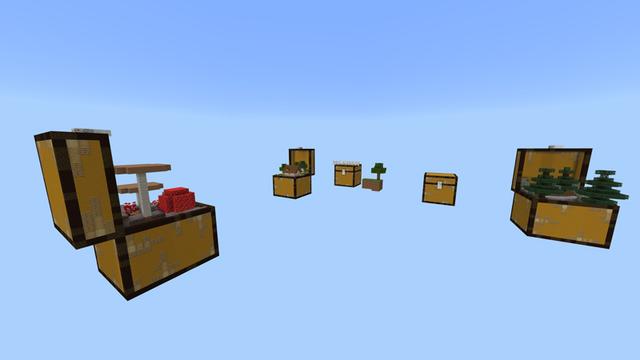 Screenshot of the Minecraft Bedrock Marketplace product Better Chest Skyblock created by Pixelusion.