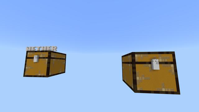 Screenshot of the Minecraft Bedrock Marketplace product Better Chest Skyblock created by Pixelusion.