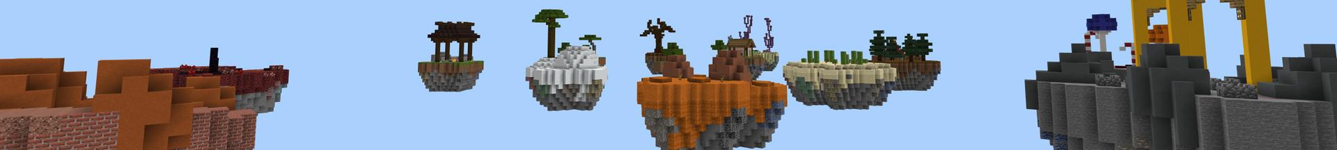 Panorama of the Minecraft Bedrock Marketplace product Better Skyblock created by Pixelusion.