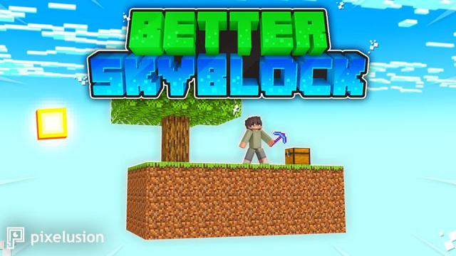 Thumbnail of the Minecraft Bedrock Marketplace product Better Skyblock created by Pixelusion.