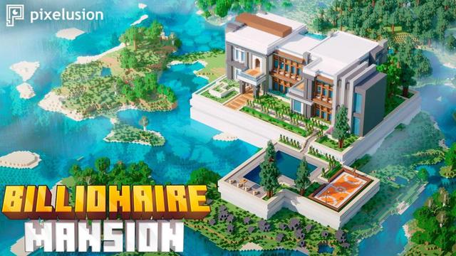 Thumbnail of the Minecraft Bedrock Marketplace product Billionaire Mansion created by Pixelusion.