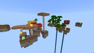 Screenshot of the Minecraft Bedrock Marketplace product Biome Lucky Skyblock created by Pixelusion.