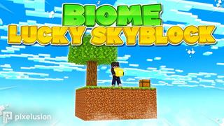 Thumbnail of the Minecraft Bedrock Marketplace product Biome Lucky Skyblock created by Pixelusion.