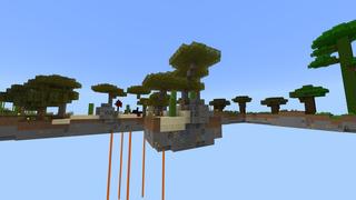 Screenshot of the Minecraft Bedrock Marketplace product Biomes Skyblock created by Pixelusion.