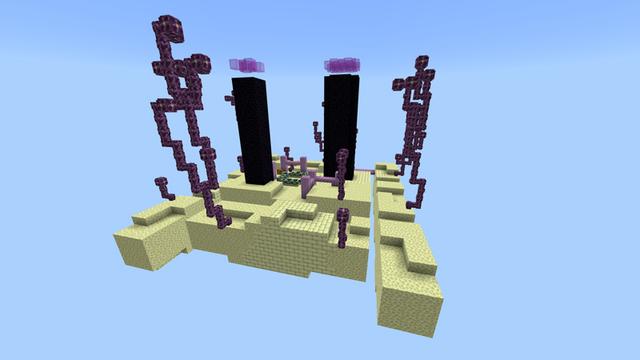Screenshot of the Minecraft Bedrock Marketplace product Biomes Skyblock created by Pixelusion.