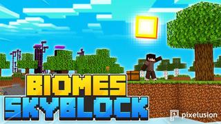 Thumbnail of the Minecraft Bedrock Marketplace product Biomes Skyblock created by Pixelusion.