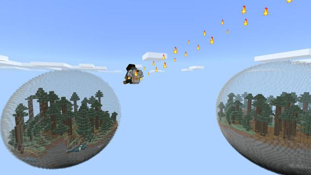 Screenshot of the Minecraft Bedrock Marketplace product Biospheres created by Pixelusion.