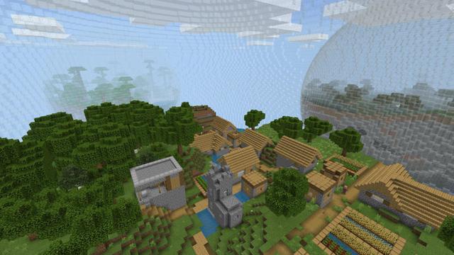 Screenshot of the Minecraft Bedrock Marketplace product Biospheres created by Pixelusion.