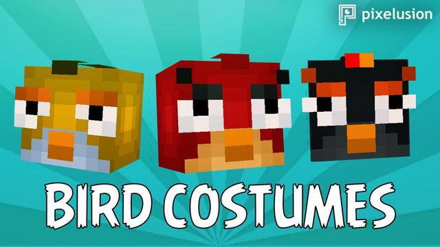 Thumbnail of the Minecraft Bedrock Marketplace product Bird Costumes created by Pixelusion.