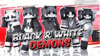 Thumbnail of the Minecraft Bedrock Marketplace product Black & White Demons created by Pixelusion.
