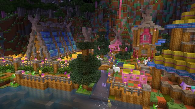 Screenshot of the Minecraft Bedrock Marketplace product BonBon Texture Pack created by Pixelusion.