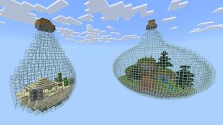 Screenshot of the Minecraft Bedrock Marketplace product Bottle Skyblock created by Pixelusion.