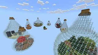 Screenshot of the Minecraft Bedrock Marketplace product Bottle Skyblock created by Pixelusion.
