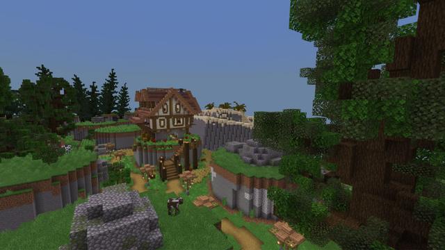 Screenshot of the Minecraft Bedrock Marketplace product Bricks World created by Pixelusion.