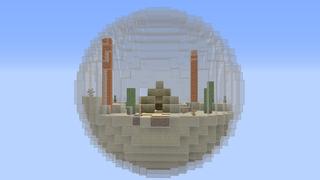 Screenshot of the Minecraft Bedrock Marketplace product Bubbles Skyblock created by Pixelusion.