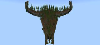 Panorama of the Minecraft Bedrock Marketplace product Bull Skyblock created by Pixelusion.