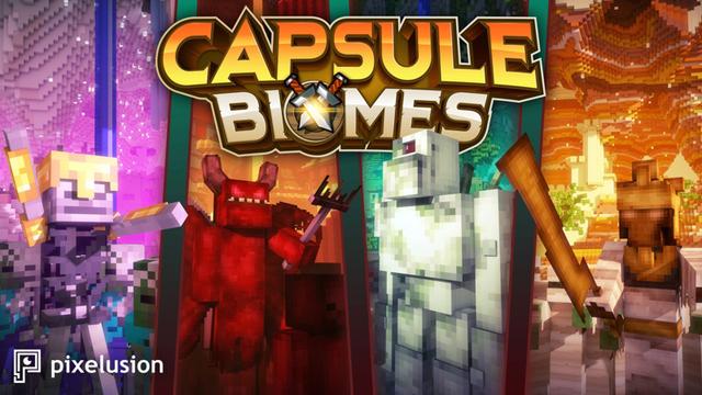 Thumbnail of the Minecraft Bedrock Marketplace product Biomas cápsula created by Pixelusion.