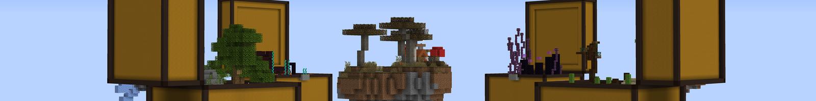 Panorama of the Minecraft Bedrock Marketplace product Chest Skyblock created by Pixelusion.