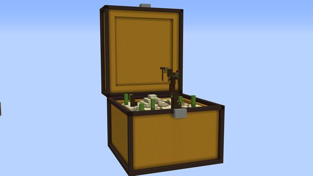 Screenshot of the Minecraft Bedrock Marketplace product Chest Skyblock created by Pixelusion.