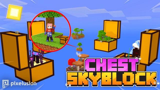 Thumbnail of the Minecraft Bedrock Marketplace product Truhe Skyblock created by Pixelusion.