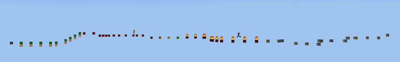 Panorama of the Minecraft Bedrock Marketplace product Chill Parkour to Relax to created by Pixelusion.