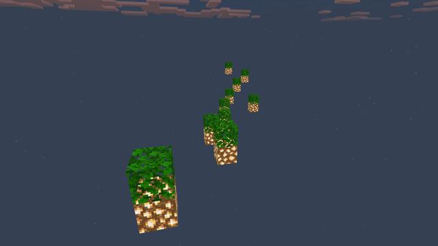 Screenshot of the Minecraft Bedrock Marketplace product Chill Parkour to Relax to created by Pixelusion.