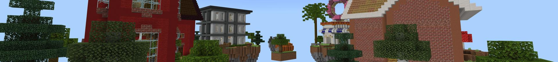Panorama of the Minecraft Bedrock Marketplace product City Skyblock created by Pixelusion.