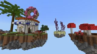 Screenshot of the Minecraft Bedrock Marketplace product City Skyblock created by Pixelusion.