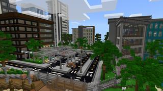 Screenshot of the Minecraft Bedrock Marketplace product City Survival created by Pixelusion.