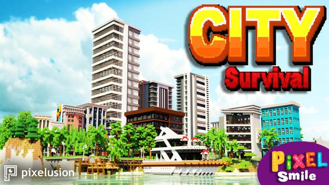 Thumbnail of the Minecraft Bedrock Marketplace product City Survival created by Pixelusion.