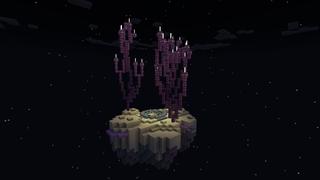 Screenshot of the Minecraft Bedrock Marketplace product Classic Sky Block created by Pixelusion.