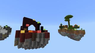 Screenshot of the Minecraft Bedrock Marketplace product Classic Skyblock 2 created by Pixelusion.
