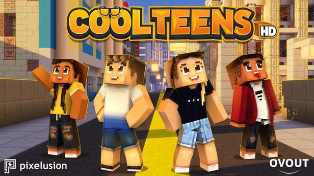 Thumbnail of the Minecraft Bedrock Marketplace product Cool Teens HD created by Pixelusion.