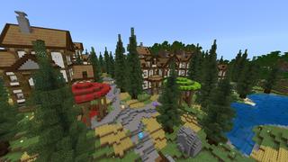 Screenshot of the Minecraft Bedrock Marketplace product Craftable Lucky Blocks created by Pixelusion.