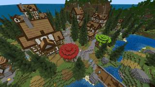 Screenshot of the Minecraft Bedrock Marketplace product Craftable Lucky Blocks created by Pixelusion.