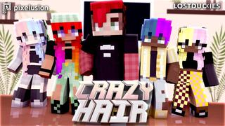 Thumbnail of the Minecraft Bedrock Marketplace product Crazy Hair created by Pixelusion.