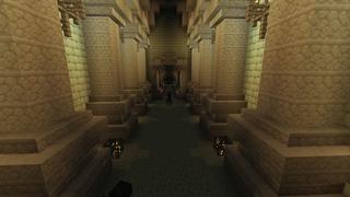 Screenshot of the Minecraft Bedrock Marketplace product Crystal Falls created by Pixelusion.