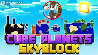 Thumbnail of the Minecraft Bedrock Marketplace product Cube Planets Skyblock created by Pixelusion.