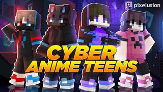 Thumbnail of the Minecraft Bedrock Marketplace product Cyber Anime Teens created by Pixelusion.