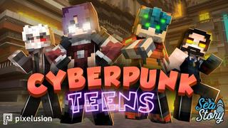 Thumbnail of the Minecraft Bedrock Marketplace product Cyberpunk Teens created by Pixelusion.