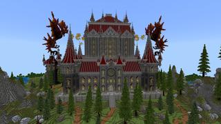 Screenshot of the Minecraft Bedrock Marketplace product Dragon Castle created by Pixelusion.