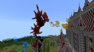 Screenshot of the Minecraft Bedrock Marketplace product Dragon Castle created by Pixelusion.
