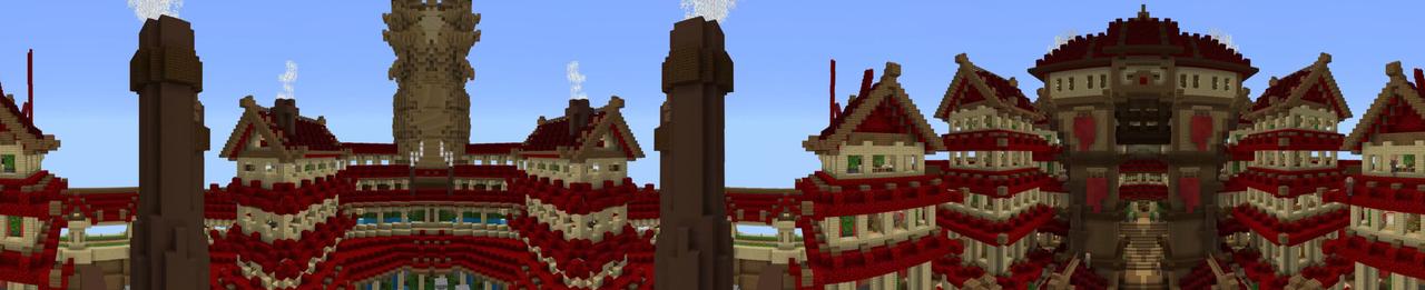 Panorama of the Minecraft Bedrock Marketplace product Dragon Ship Adventure created by Pixelusion.