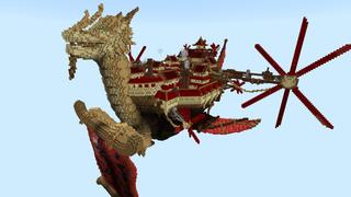 Screenshot of the Minecraft Bedrock Marketplace product Dragon Ship Adventure created by Pixelusion.