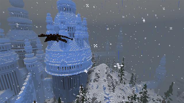Screenshot of the Minecraft Bedrock Marketplace product Dragon Skyblock created by Pixelusion.