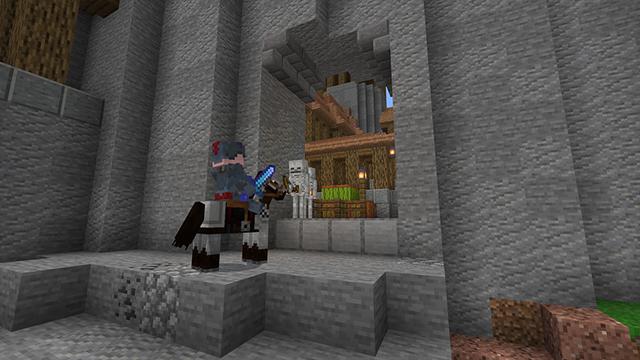 Screenshot of the Minecraft Bedrock Marketplace product Dragon Skyblock created by Pixelusion.