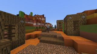 Screenshot of the Minecraft Bedrock Marketplace product Dungeon Skyblock created by Pixelusion.
